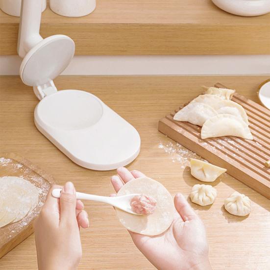 Dumpling Wrapper Press Food-Grade Plastic Dumpling Maker One-pressure Dumpling Mold for Homemade Wonton Potstickers