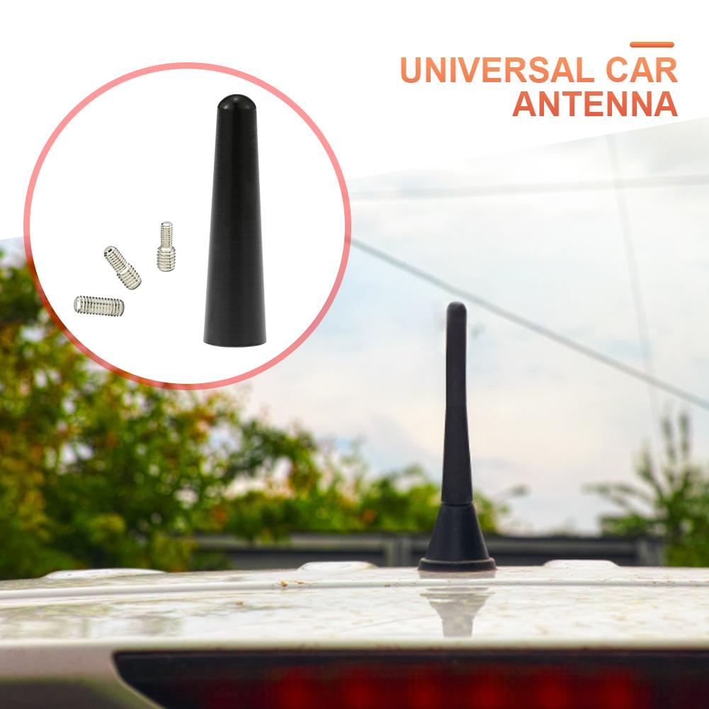 Car Radio Stubby Aerial AM/FM/DAB Car Roof Antenna Mast Kit with Screws M4 M5 M6 Car Radio Rubber Antenna Mast Car Short Aerial