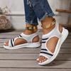 Spring and Summer Fashion Flying Woven Breathable Flat Sandals Casual Large Size Beach New Women's Shoes