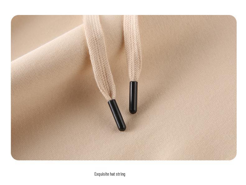 2025 Autumn/Winter Retro Hooded Oversized Fleece Sweatshirt