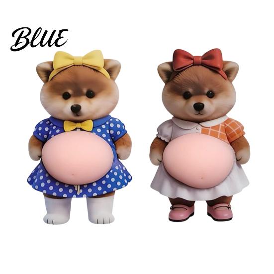 Table Corner Bumper 3D Pet Belly Sticker Soft Anti-Collision Cartoon Kitten/Puppy Decal with Cute Silicone Big Cushioned Protectors for Phones
