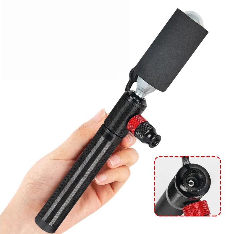 Mini Bicycle Air Pump 100PSI with Snap-on Nozzle Dual Presta Schrader Valve Ultra Compact for Road and Mountain Bike Maintenance