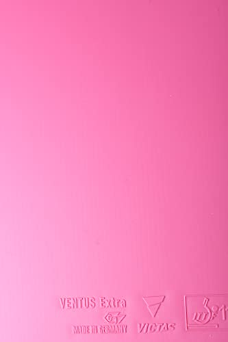 VICTAS Ventus Extra Table Tennis Rubber, Inverted Soft, High Energy Tension, Pink, 2.0 (Product Code: 200030)