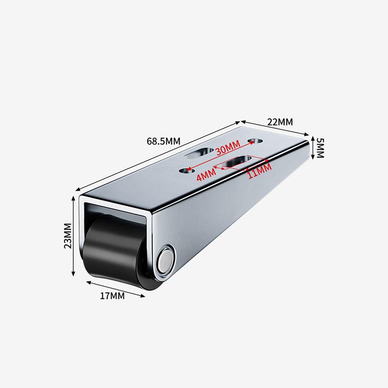 Furniture Side Mounted Directional Roller Door Support Moving Wheel Multi-function Stainless Steel Pulley Gate Casters