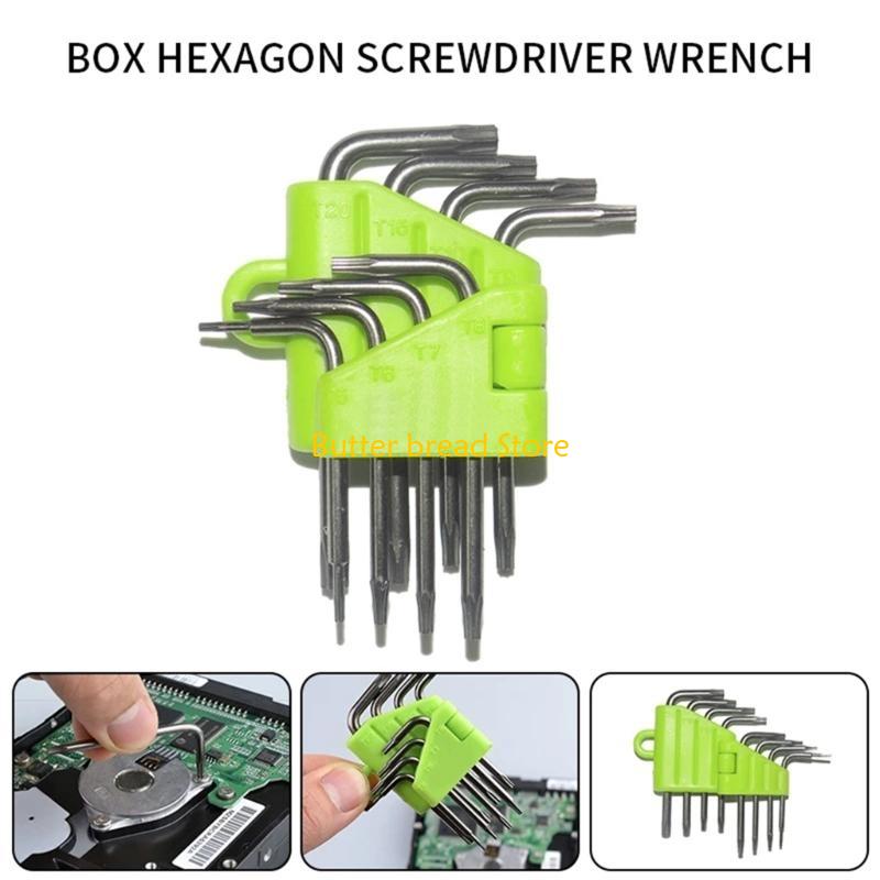 W89C Hex-L Keys Allen Wrench Tools Screwdriver Wrench Set for Hard Drive
