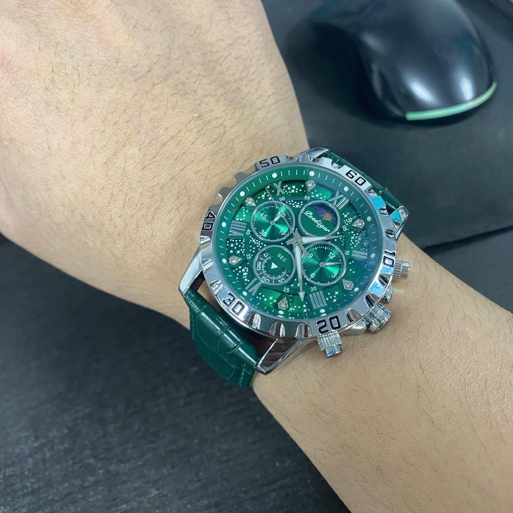Top Military Man Wristwatch Waterproof Luminous Chronograph Leather Exquisite Watches Men Sports Quartz Watch