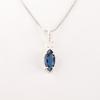 Genuine London Blue Topaz Gemstone 925 Sterling Silver Jewelry Handmade Pendant PP-59-11