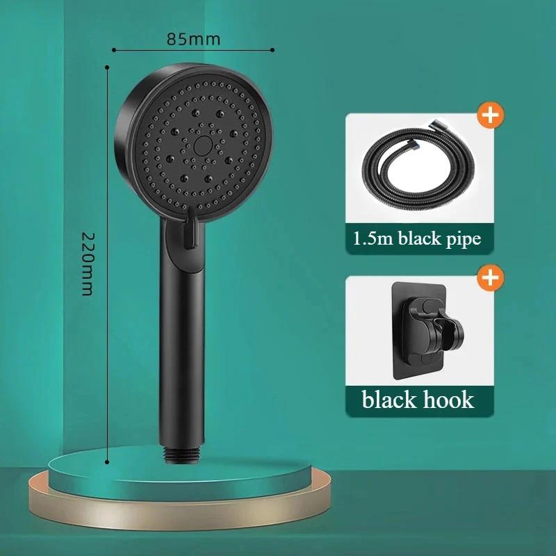 5 Modes Pressure Boost Shower Head Multifunction Adjustable Large Water Shower Nozzle Massage Bathroom Accessory Rain Shower