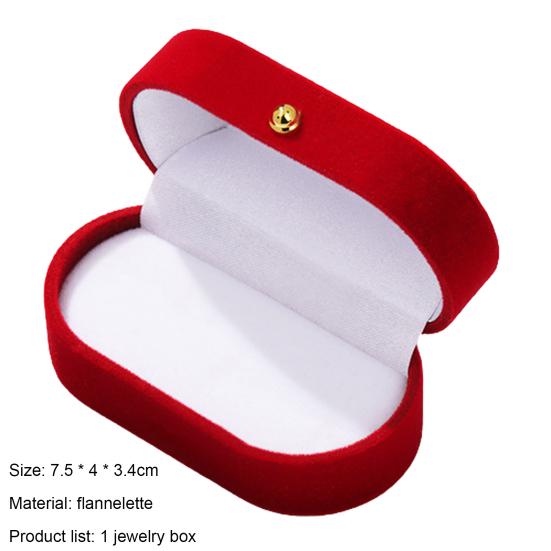 Krabička na prsten s víčkem Ochranná Lehká Flokovaná Návrh Šperky Krabička na prsten Svatba Dárky