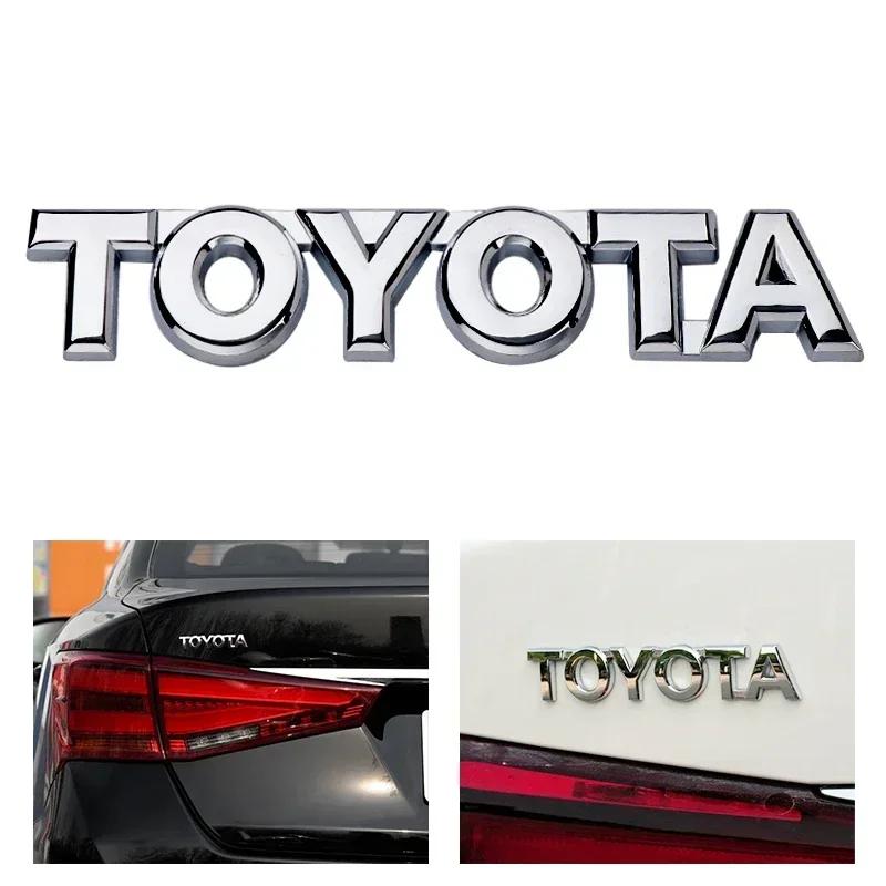 Car 3D Sticker Decorate Badge Emblem For Toyota Corolla Camry Rav4 Yaris Auris Corolla Avensis Supra CHR Prius Prado120 Hilux