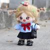 School Uniform 20cm Cotton Doll Clothes School Bag Plush Toy Clothes Changing Dressing Game