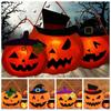 Cloth Halloween Light Reusable Halloween Ornament Interesting Pumpkin Lantern  Thanksgiving