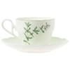 Noritake Cup Saucer 250cc English Herbs Microwave Safe Thyme Bone China & (Coffee Tea) T97887/4942