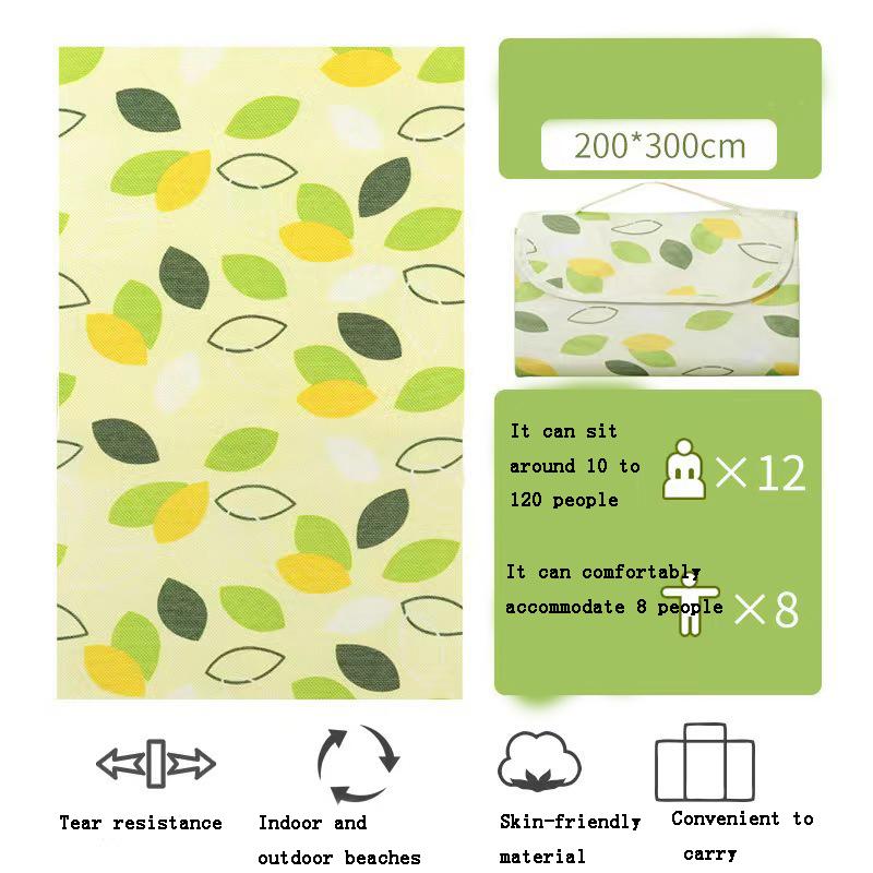 

The Picnic Mat Is Made of Thickened Waterproof Moisture-proof Sand-proof and Wear-resistant Camping Non-woven Fabric 100x150cm