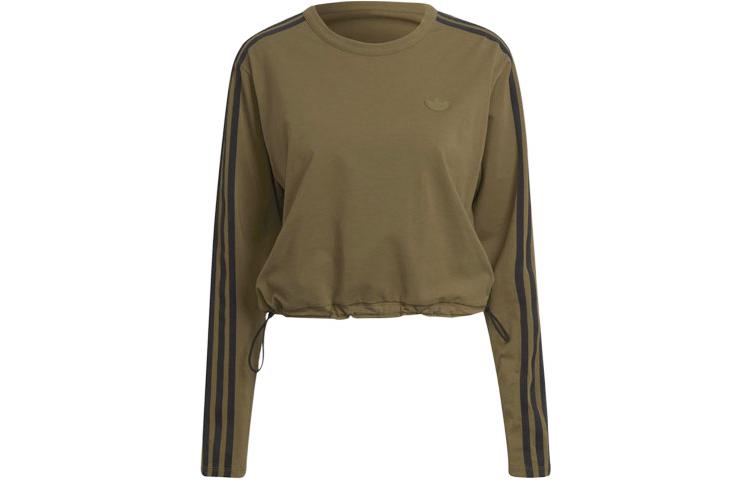 

Adidas Originals Sweatshirts Women s Brown Crew Neck Moderate Regular HE9543 36