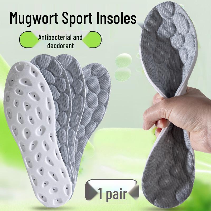 Third Gen PU Acupressure Insoles: Super Soft, Antibacterial, Deodorizing, Sweat-Absorbent & Breathable
