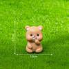 Kids Toy Camping Tiny Brown Bear Statue Resin Mini Animals Scene Model  Home Decoration