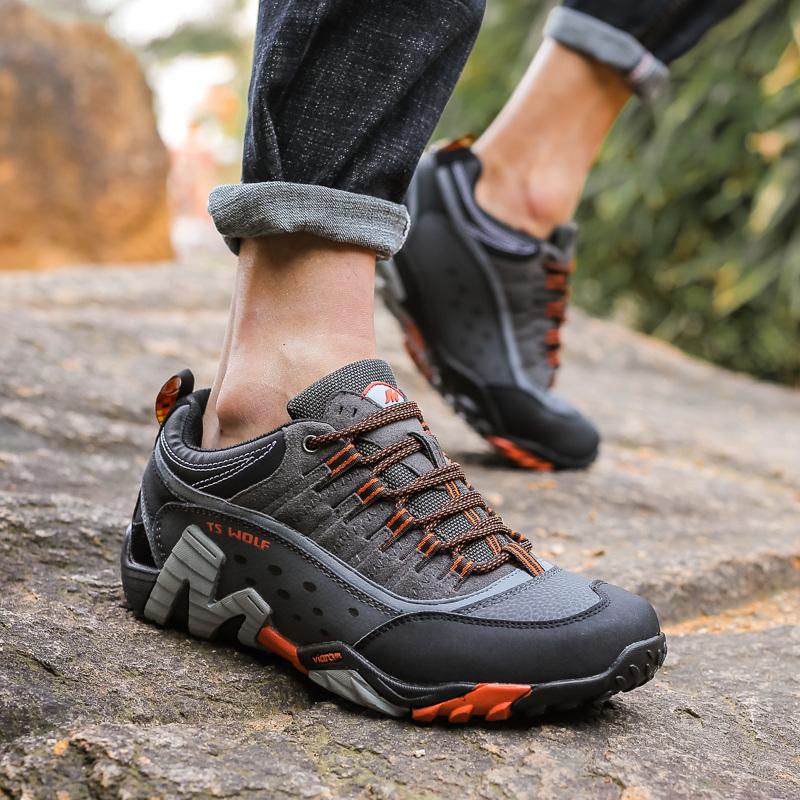 Platform Non -Slip Hiking Shoes Men Outdoor Waterproof Sneakers Men Breathable Couple Trekking Sport Shoes Camping Shoes Men