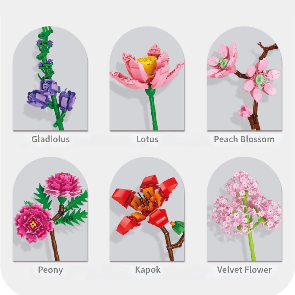 Eternal Flower Rose BuildingBlocks Are A Gift For Boyfriends And Girlfriends And Best Friends, As Well As A Girl'S Toy For Assembly