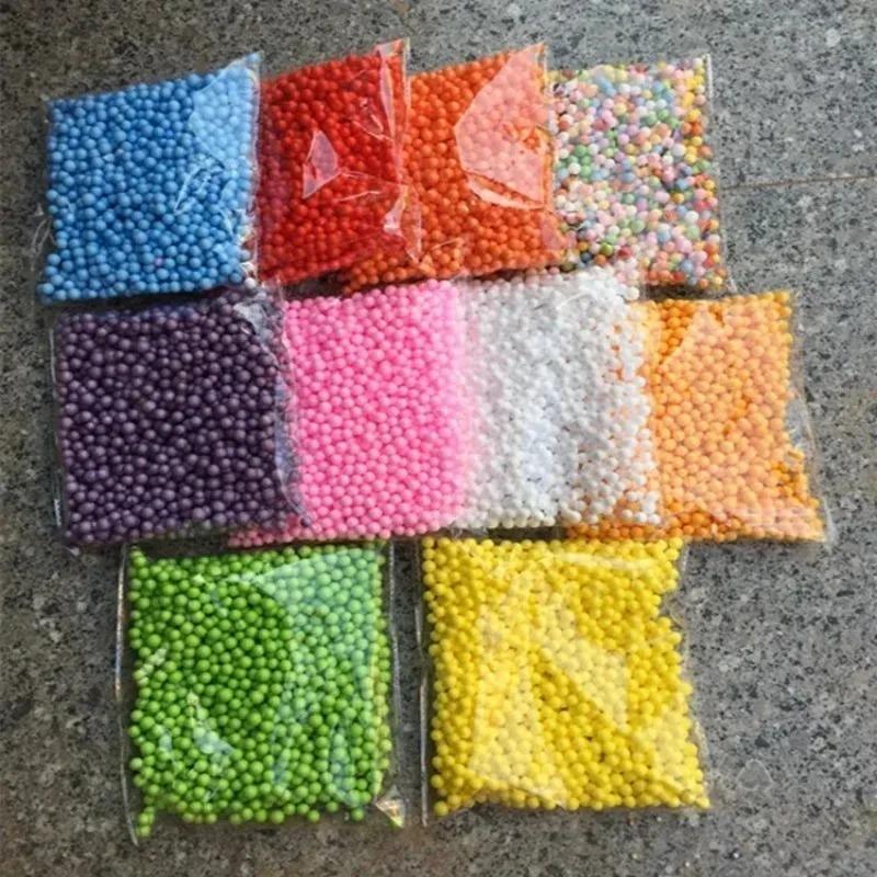 14000Pcs Polystyrene Filler Styrofoam Balls Bottle DIY Snow Mud Accessorie Small Tiny Foam Beads for Gift Box Balloon Decoration