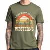 Street Wear Boys short sleeve tshirt Black Sunset Cactus Cowboy Horse Naps Westerns fashion Unisex tops Unisex fashion tshirt