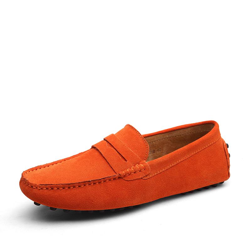 2024 Men Casual Shoes Fashion Men Shoes Genuine Leather Men Loafers Moccasins Slip On Men's Flats Male Driving Shoes