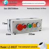 IP65 Waterproof Button Box with Emergency Stop & Indicator Light - 12345-Hole Plastic Enclosure
