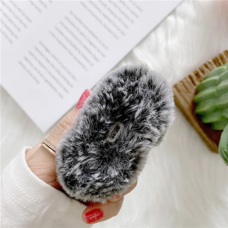 Plush rabbit ears for apple AirPods pro2 3rd generation earphone case protective cover cute simple creative women