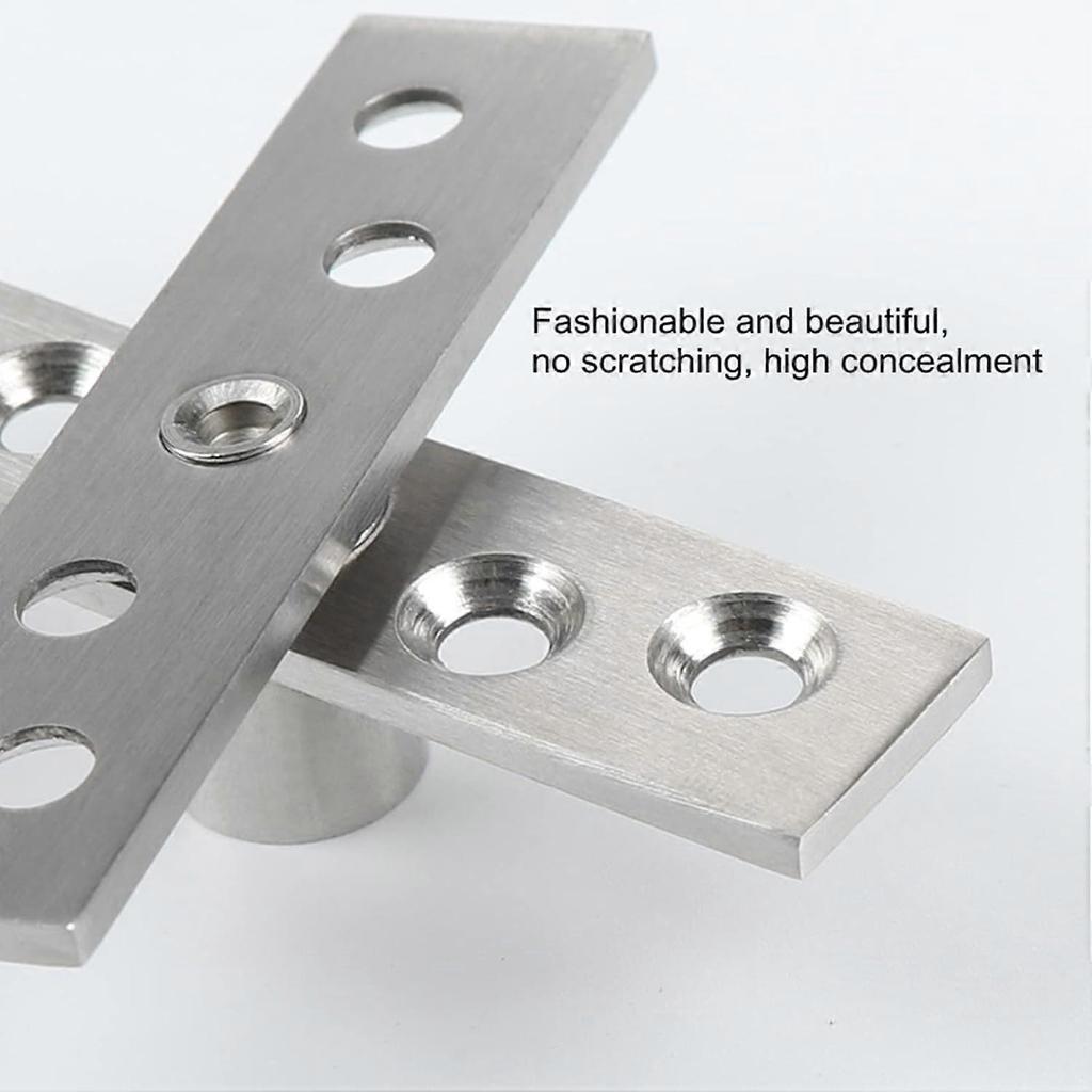 2025 Latest Model  2 Pack Door Pivot Hinge 180Rotation Hidden Door Hinge