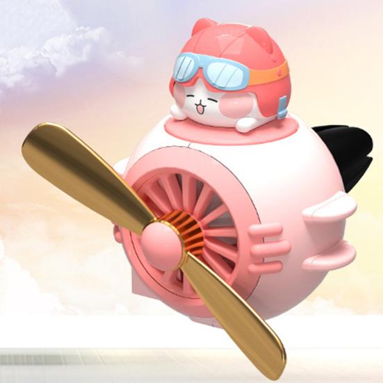 Osvěžovač vzduchu do auta Držák na výdech ventilace Rotující vrtulka Kreslená kachna Králík Pilot Typ s klipem Mini Automobilový difuzér aromaterapie Ventilátor do výdechu Autem