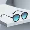Vintage Sunglasses for Women Modern Octagonal Glasses Black Lenses Golden Edging Fashion Sun Glasses New in Trendy