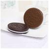 Mini Chocolate Cookie Mirror Cute Folding Compact Pocket Mirror Makeup Mirror with Comb  Women Girl