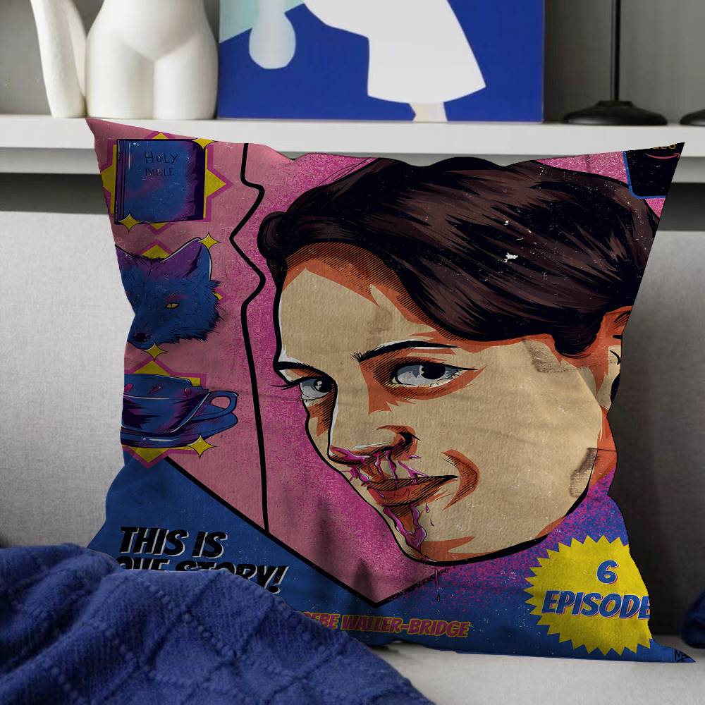 

Classic Tv Show Fleabag Cushion Cover Pillow Cover Decor Pillowcase Printed Cushion Case for Couch 12x12Inch