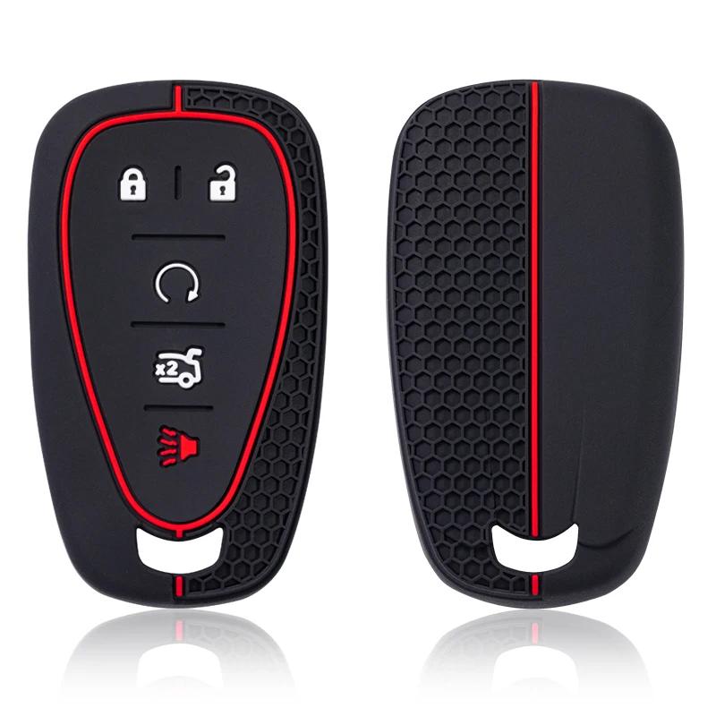 Silicone For Chevrolet Malibu Blazer Traverse Seeker Onix Equino Volt Bolt Trax Orlando Cruze Spark Sonic Camaro Car Key Case