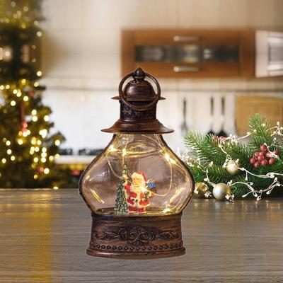 Light, Illuminated Christmas Lantern, Glittering LED Lantern for Garden And Indoor