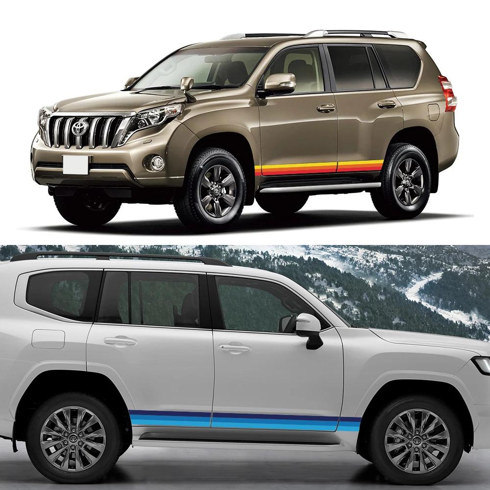 For Land Cruise 300 LC300 Prado 150 120 Car Sticker Door Side Stripe Decal Kit Waterproof PVC Stickers Car Exterior Accessories