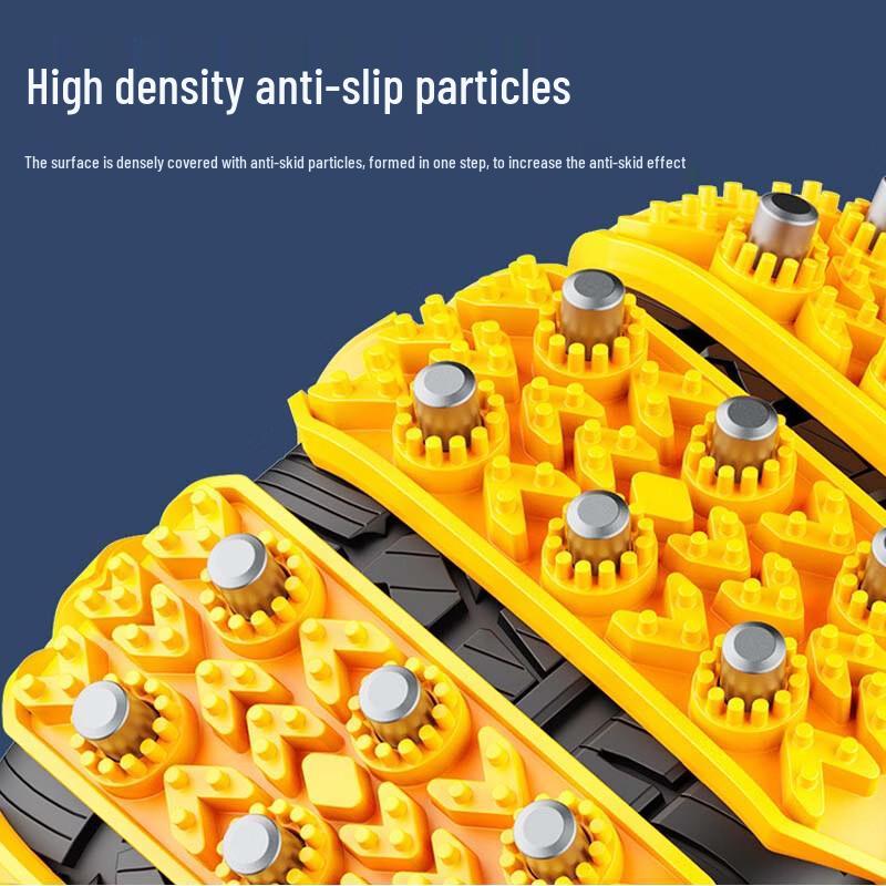 Universal Rubber Anti-Skid Tire Chains with Steel Spikes