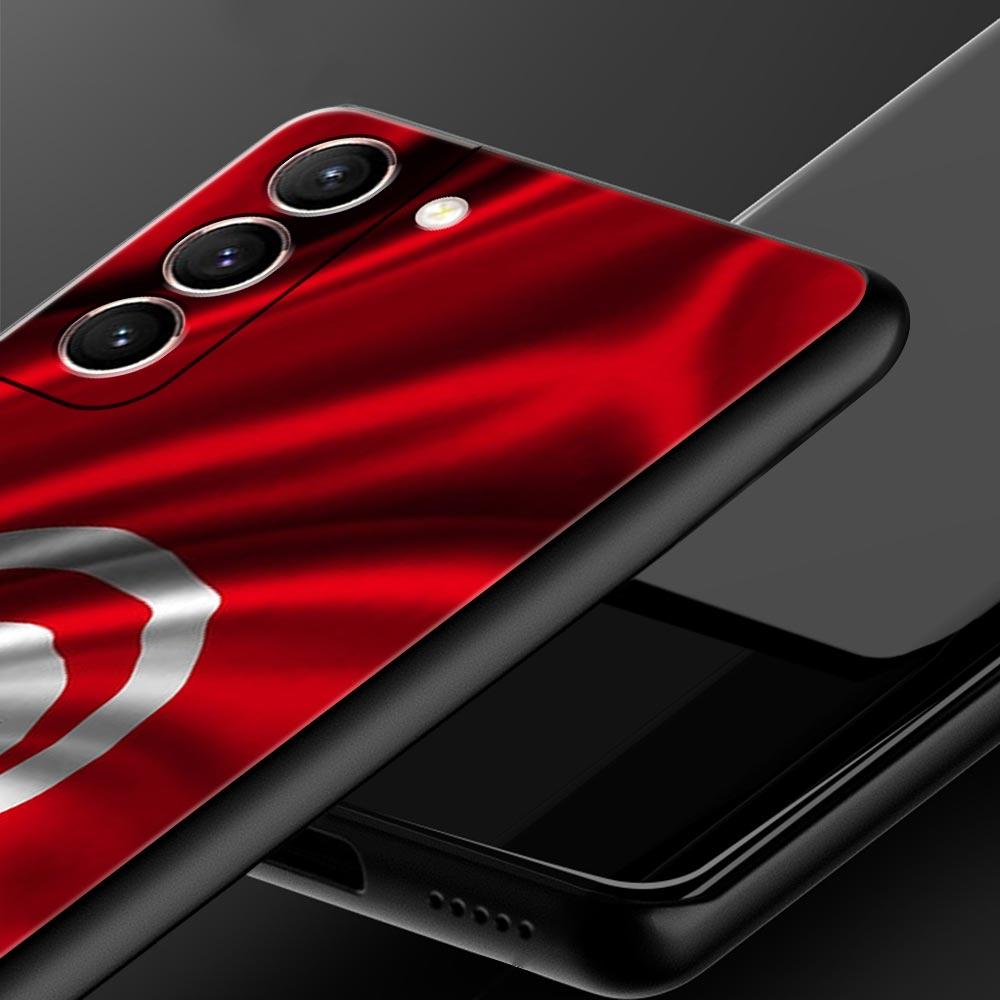 Tunisia Flag Phone Case For Samsung Galaxy S26 Ultra S25 Plus S24 FE S23 S22 5G S21 S20 Cover Black Soft