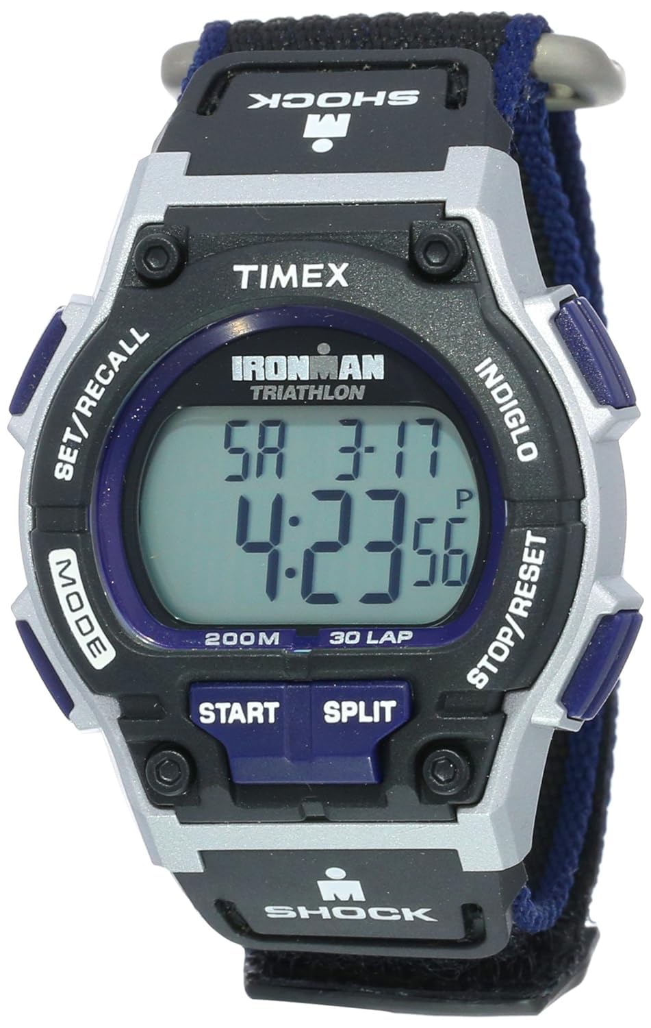 Мужские часы Timex Ironman Triathlon с 30 кругами и функцией быстрого круга, полноразмерные, T5K198 [Официальный импорт]