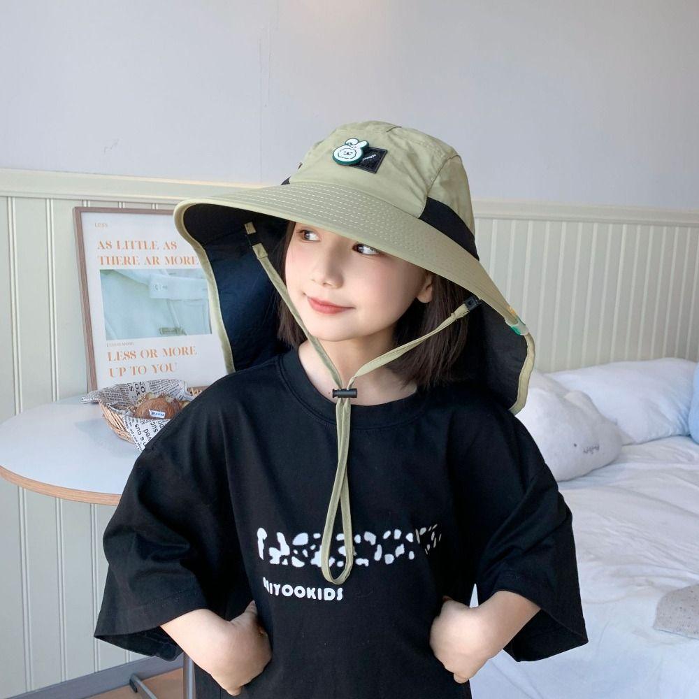 Breathable Children's Sun Hat Sun-Shade Fisherman Hats Camping Mountain Cap  Spring and Summer