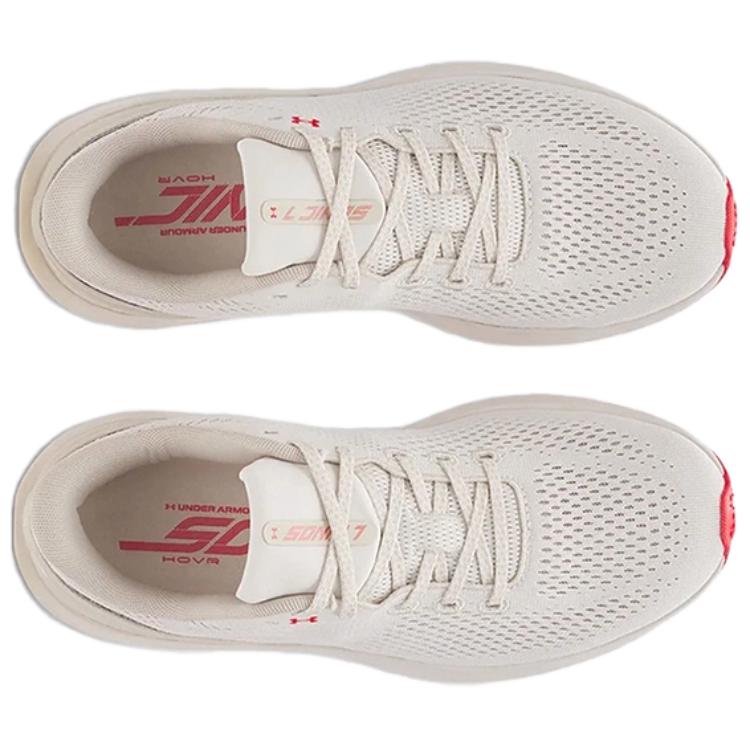 Under Armour Sonic 7 Comfortable Soft Breathable Casual Running Shoes Women Sneakers Beige 3028003-111