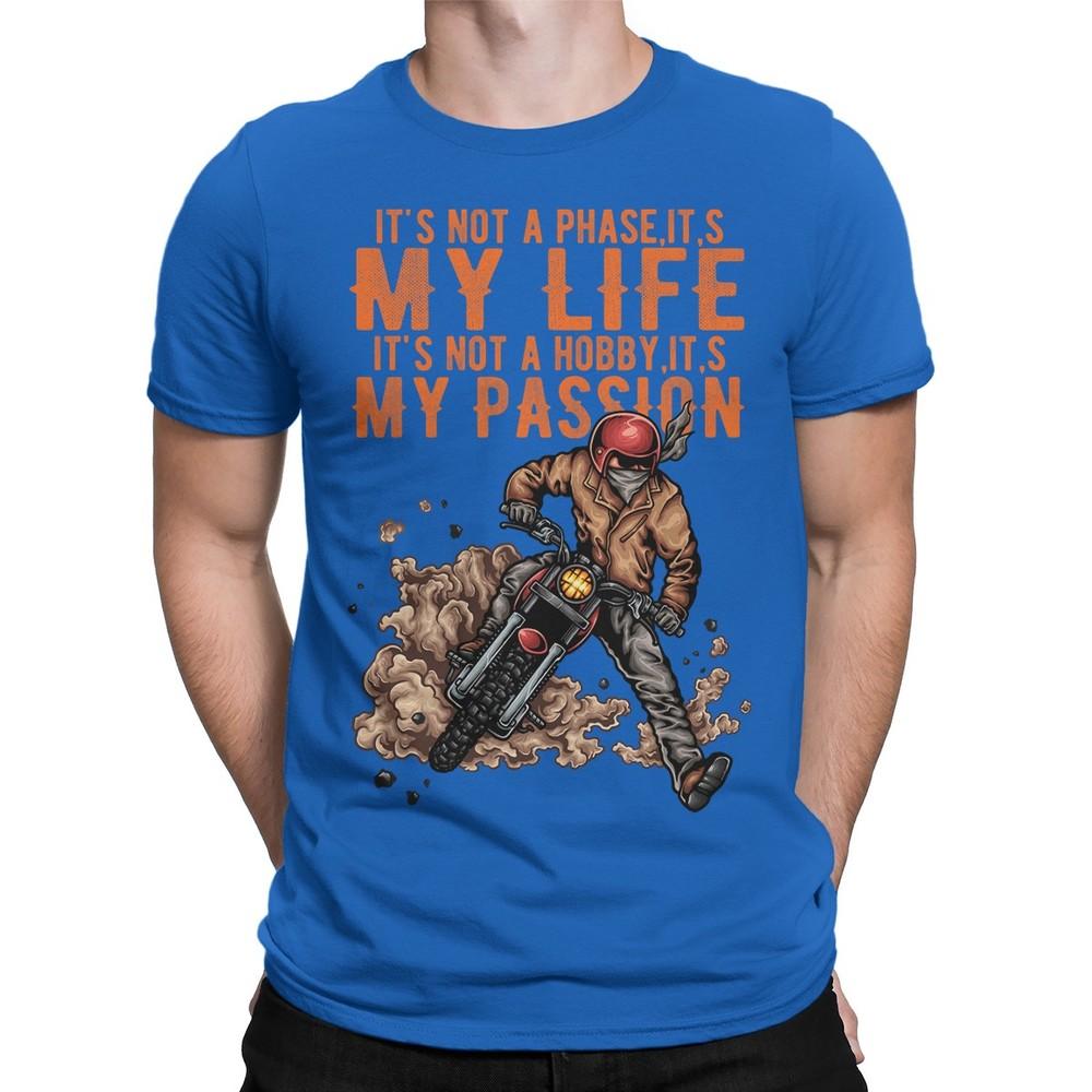 Biker Lovers Mens TShirt Motorbike Motorcycle Funny Skull Tee Top