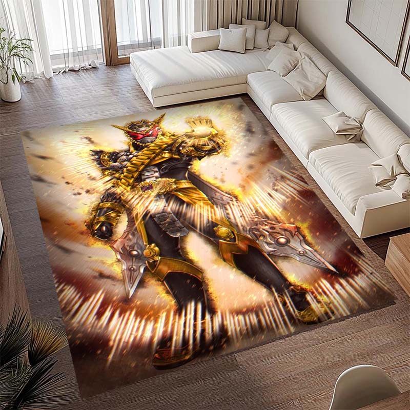 3D Printed Kamen Rider Rug, Suitable for Living Room, Bedroom, Table, Kitchen Doorway, Children's Non-slip Floor Mat.