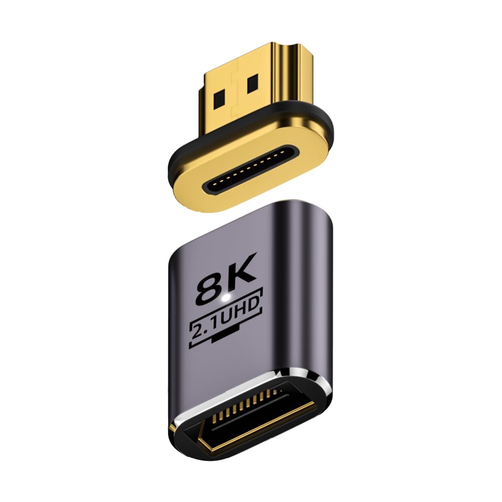 DAIAD HDMI Strong Magnetic for Mobile with and Straight Connectors Cable, Magnetic, 8K/4K@120Hz, Force, Detachable, Gold-Plated, Gaming, PS5, Switch2,