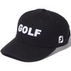 FootJoy Melton Golf Cap FH23AMC Men's Black, Free Size (57-59cm)