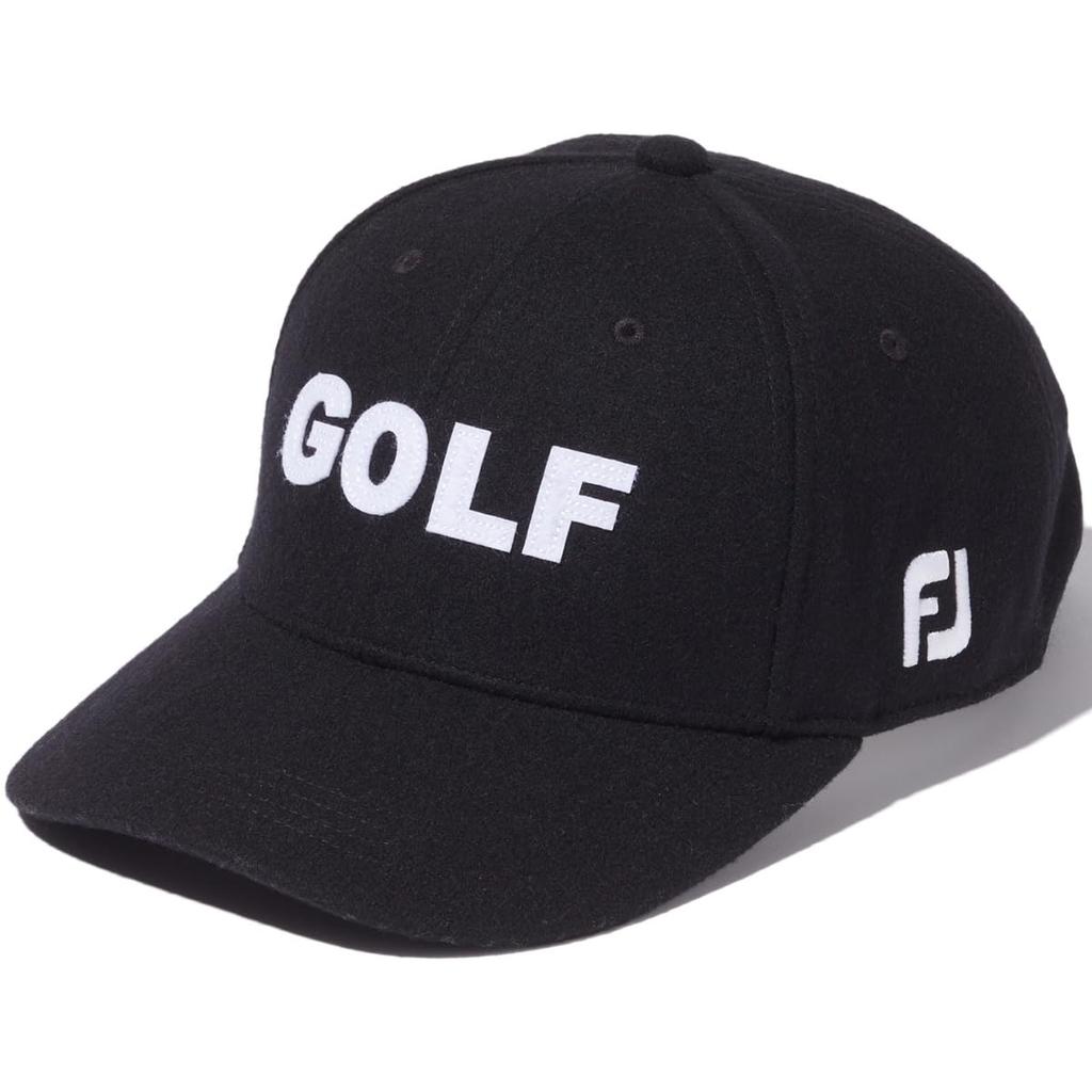 FootJoy Melton Golf Cap FH23AMC Men's Black, Free Size (57-59cm)
