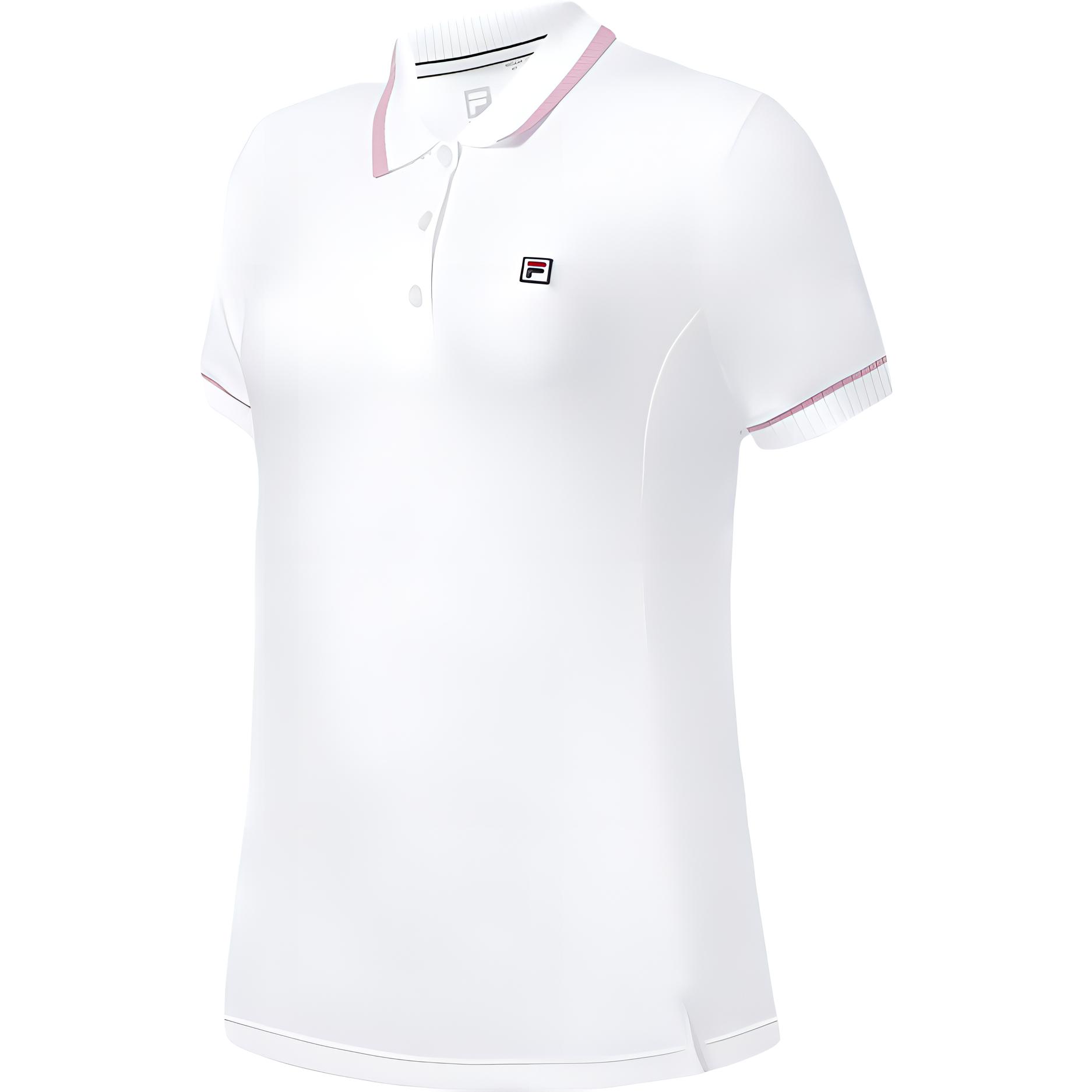 

New FILA Polo Shirts Women s White A11W323113F-WT L