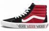 SK8 HI Logo pe Perete Lateral Roșu de Curse Negru Pantofi de Skate din Piele Velur 'Roșu de Curse Negru' VN0A4BV6SXX