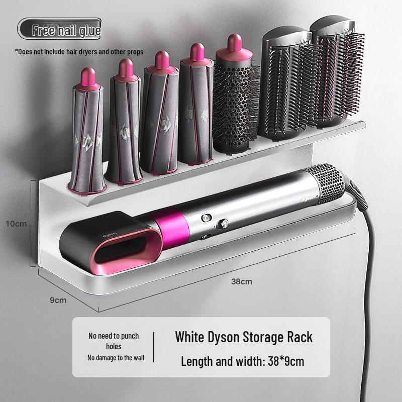

Настінна полиця для стайлера Dyson та фена без свердління Punch-Free