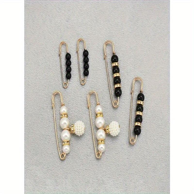 Elegant Faux Pearl Brooch, Waist Belt Clip, Dress Fastener, Hat Accessory, Scarf Pins, Clothing Buttons, Gift For Girlfriend (No Box)
